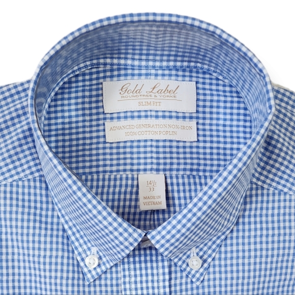 fitted lace wedding dress Thomas Mason Solid Blue Broadcloth Button Down Shirt - Regular Fit main image 1